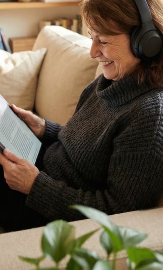 Woman reading the Global Crisis Playbook