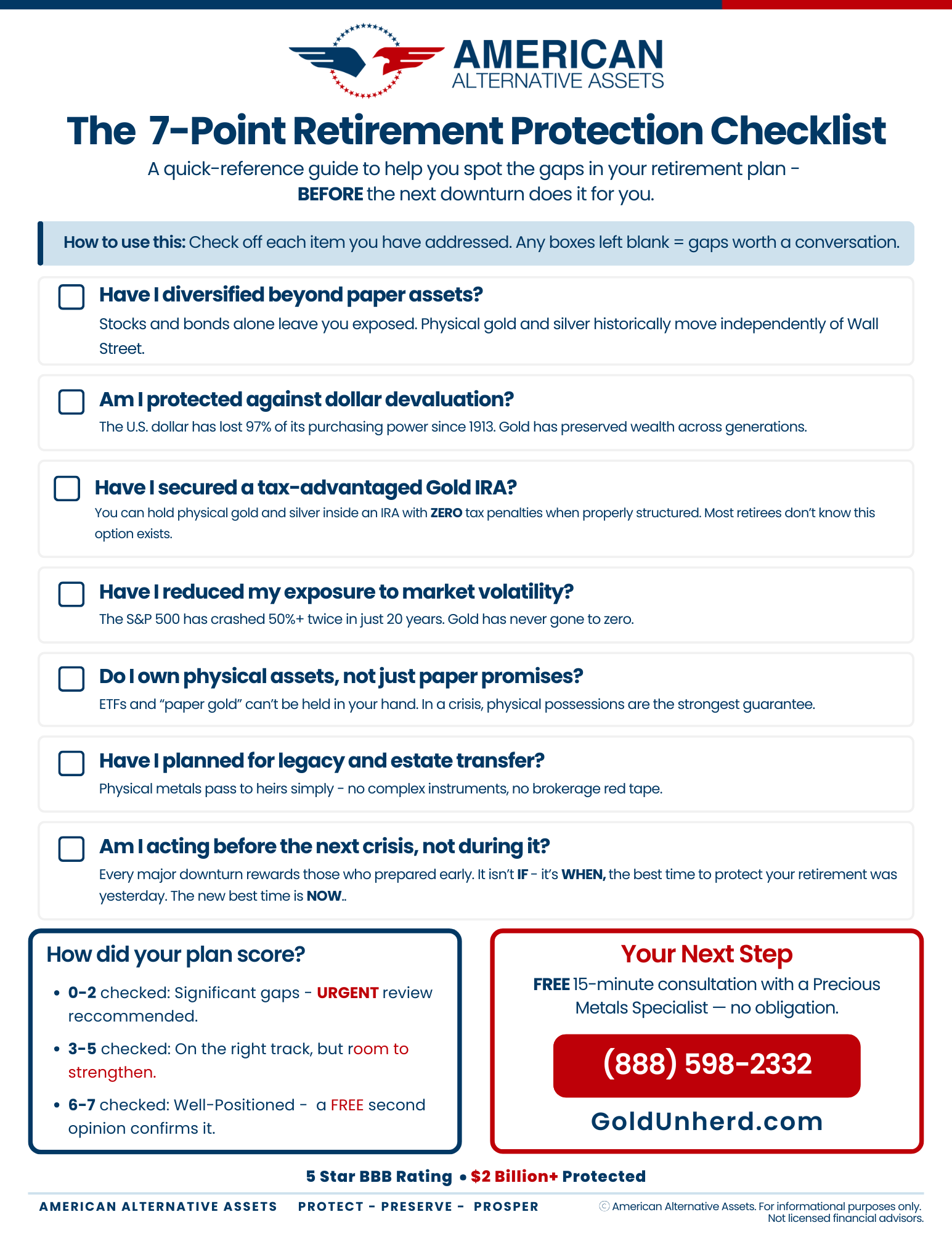 The 7-Point Retirement Protection Checklist